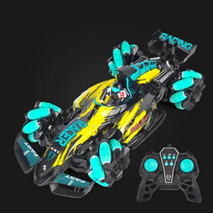 ماشین کنترلی RC مدل F1 طرح دودزا زرد remote control RC car model F1 shot 1:20 -اسباب بازی